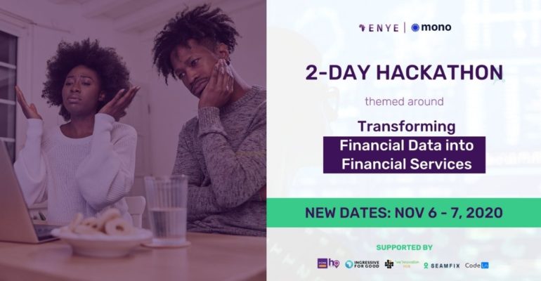 Register for Enye Hackathon 2020 Register for Enye Hackathon 2020 financial data for financial services